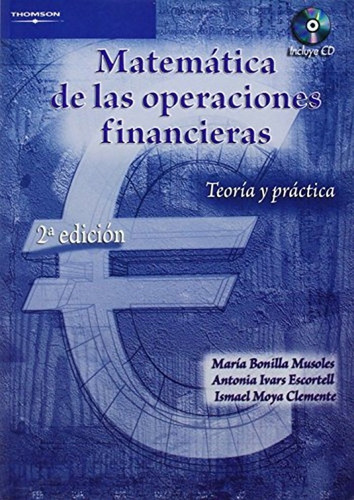 Matemãâ¡tica De Las Operaciones Financieras, De Bonilla Musoles, Maria. Editorial Alfa Centauro En Español