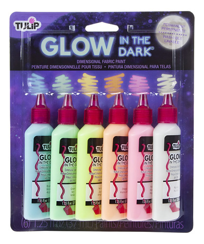 Pintura Acrilica Dimensional Tulip X6u. Brilla En Oscuridad