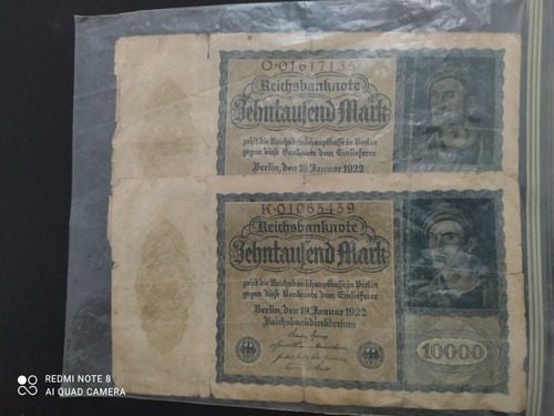 Billetes Antiguos De Uruguay Argentina Y Brasil + 2 Alemania