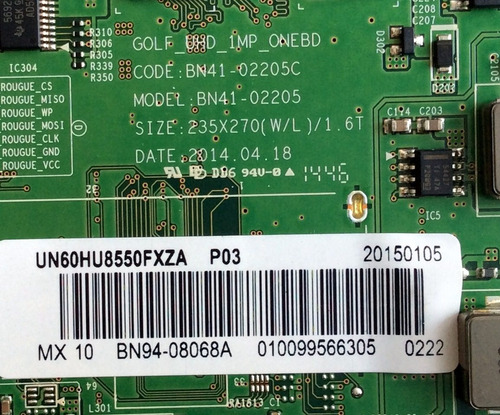 Main / Samsung Bn94-08068a / Bn41-02205c / Bn97-09003j (Usado)