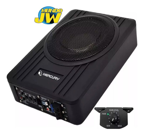 Caja Slim Amplificada Sub 10 PuLG Mercury 600w = Sound Magus