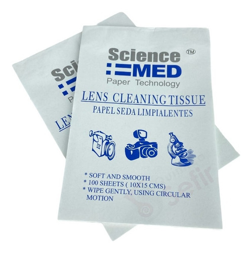 Papel Seda Limpialentes (microscopios, Camaras, Etc.) Color Blanco
