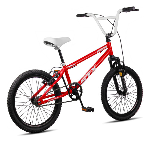 Bicicleta Bmx Infantil Stx Suspensão Full V-brek Aro Aero 20 Cor Vermelho Tamanho Do Quadro S