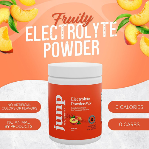 Junp Mezcla De Electrolitos En Polvo 423g Sabor Durazno