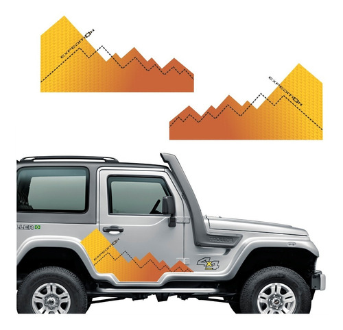 Kit Adesivo Faixa Lateral Troller Expedition 2012 Fl002