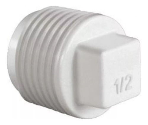 Plug Tampão Pvc Branco Roscável 1/2 20mm Amanco Branco