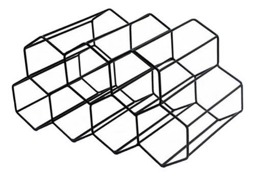 Aa Mostrador De Metal Apilable Hexagonal Geométrico Estante