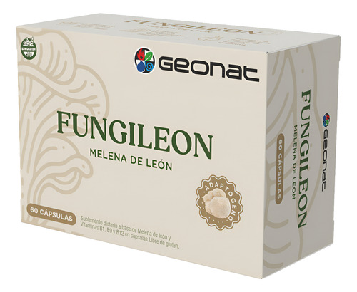 Pack X 2 Melena De Leon Fungileon Geonat X 60 Sin Sabor Sin Sabor
