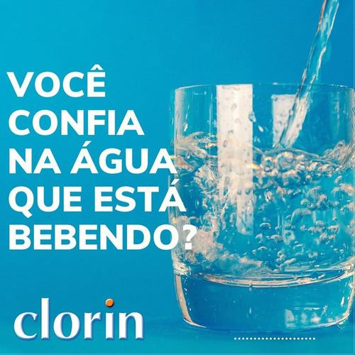 Cloro Clorin Para 10.000 L D'água Embalagem Com 25 Pastilhas