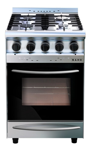 Cocina Saho 550 Con Parrilla 4 Hornallas Puerta Visor