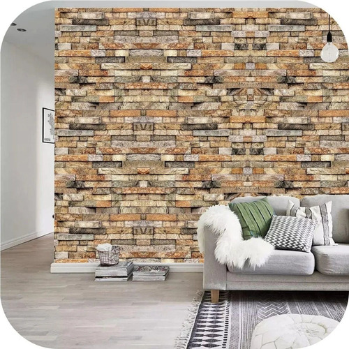 Imagen 2 de 10 de Papel Muresco Vinilizado Aroma Piedra 83211 +adh. 1 Kg Wepel