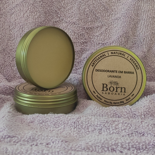 3 Desodorantes Natural E Vegano Lavanda - Born Saboaria