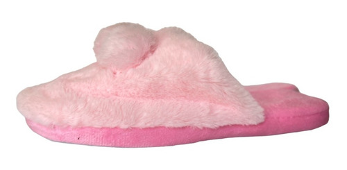 Pantuflas Dama Afelpadas Lisa Pompón