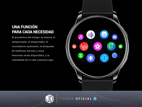 Smartwatch Reloj Inteligente Jd Andes Negro 1.32 Spo2 Cta-*