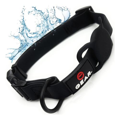Collar Para Perros Impermeable Con Soporte Airtag: Ajustable