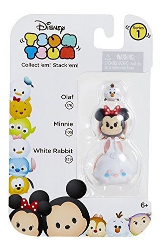 Tsum Tsum 3-pack Cifras Estilo # 1  conejo Blanco/minnie/ol