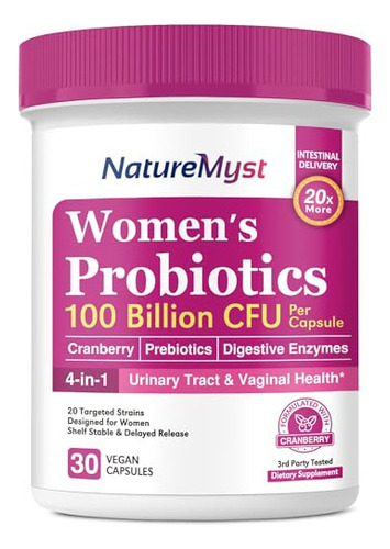 Probióticos Para Mujeres Naturemyst 100 Mil Millones, 20 Ce