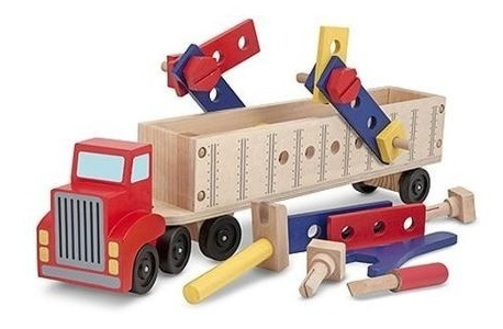  Camión Grande De Construcción  De Madera Melissa And Doug