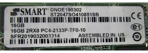 Memoria Ram Smart 16gb 2rx8 Pc4-2133p-tf0-10 Ddr4 Sodimm (Usado)