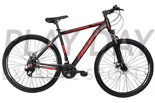 Mountain bike Fire Bird Outback  2022 R29 S 21v frenos de disco mecánico color negro/rojo  