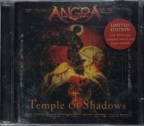 Angra Cd Temple Of Shadows  Duplo Edu Falaschi Cd Mais Dvd