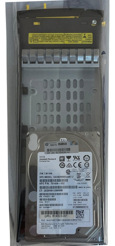 Hd Hp Storage 3par 2tb 7.2k 2,5 Sas 12gbps 814323-001 814668 M0s92a Savn2000s5xen7.2 @ Prateado