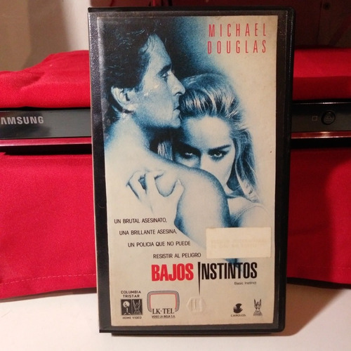 Bajos Instintos Basic Instinct Video Cassette 1993 Muy Bueno