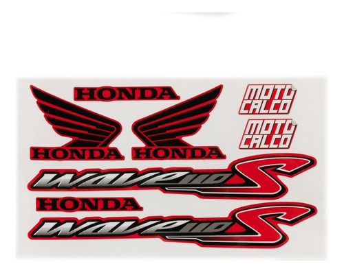 Kit Calcos P/ Honda New Wave 110 S Alta Calidad Motocalco