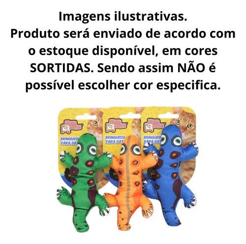Brinquedo Cat Para Gatos C2093 Cat Crazy Lizard Pet Unidade
