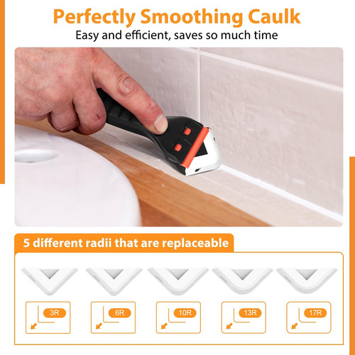 Silicone Caulking Tool Caulk Remover 3 In 1 - Upgraded Grout