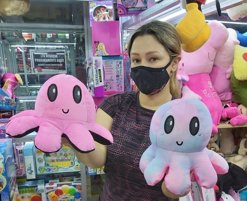 Pulpo Reversible De Peluche.