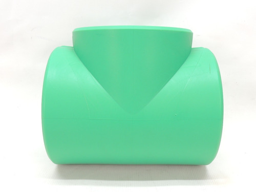 Conexão Tubo Te Fêmea Hidráulico Ppr Verde 110mm