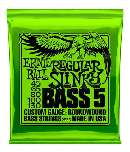 Cuerdas Bajo Electrico De 5 Ernie Ball 2836