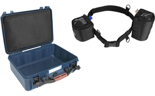 Porta Brace Lens Cup Belt With Pb-2400 Hard Case Kit (blue)