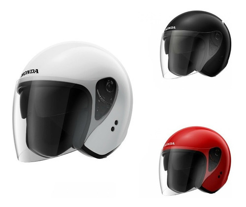Capacete Moto Honda Aberto Hjs - Diversas Cores Cor Vermelho Tamanho do capacete 56