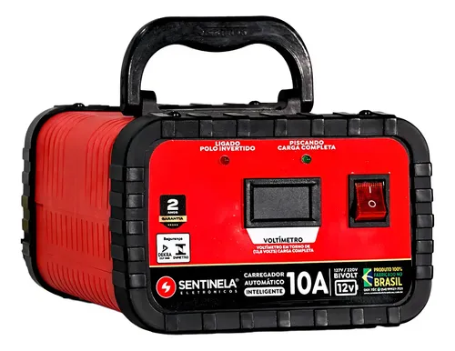 Carregador Bateria Inteligente Carro Moto 10a 12v Bivolt
