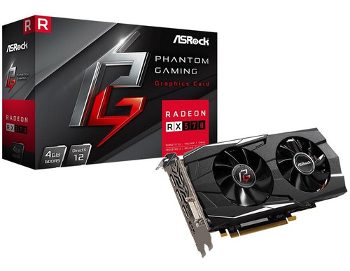 Placa De Video Asrock Phantom Gaming D Radeon Rx570 4gb