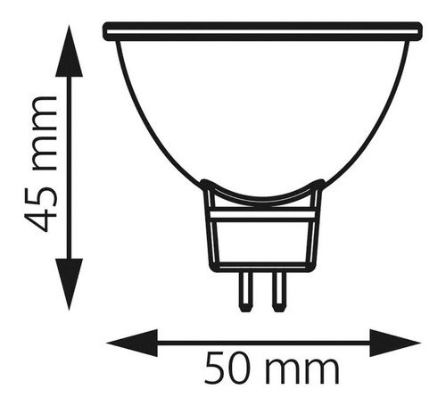 Imagen 3 de 4 de Foco Mr16 Halógeno 50w 127v Gx5.3 Jdc50c Lummi