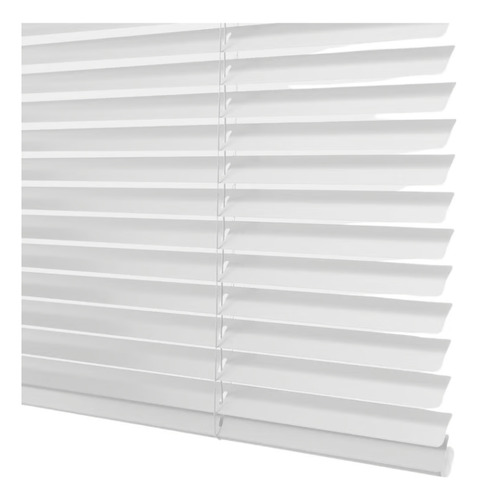 Persiana Horizontal De Pvc Blanca 120 X 120 Cm Blanco