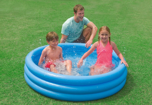 Pileta inflable redonda Intex Crystal Blue 58426 de 147cm x 33cm 330L azul caja
