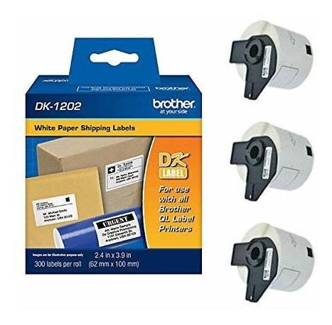 Brother Autentica Dk-1202 Die-cut Envio Etiqueta Papel 3