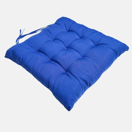 Assento Para Cadeira Futon 40x40 Cm - Azul Royal