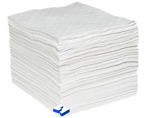 Tapete Absorbente Blanco Hidrocarburo 15 X19 Paquete 100 Pz