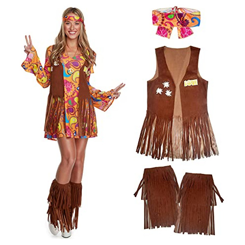 Vestido De Hippie Mujeres, Vestido De Hippie, Trajes De...