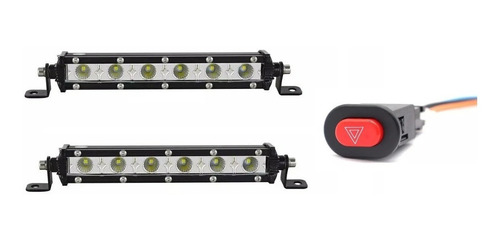 2 Exploradoras X6 Led Blanco / Strober + Switch Nuevas