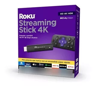 Roku Streaming Stick 4k Transmite En Hd 4k Hdr Dolby Vision