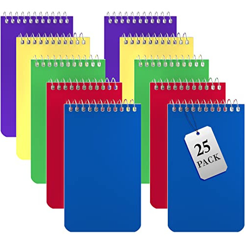 Cuadernos Pequeños, Blocs De Notas Espiral De 3x5 (paq...