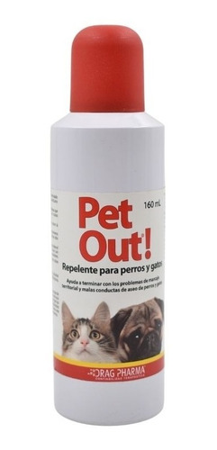 Pet Out Spray 160ml - Repelente Para Perros Y Gatos