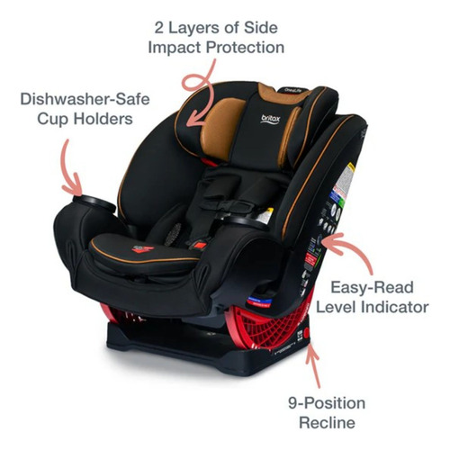Silla De Auto Convertible One4life Clicktight Ace Black