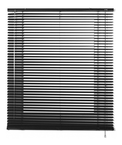 Cortinas Venecianas De Aluminio Negro - A Medida